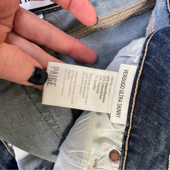 Paige Denim Verdugo Ultra Skinny 28x29 ish - Picture 16 of 16